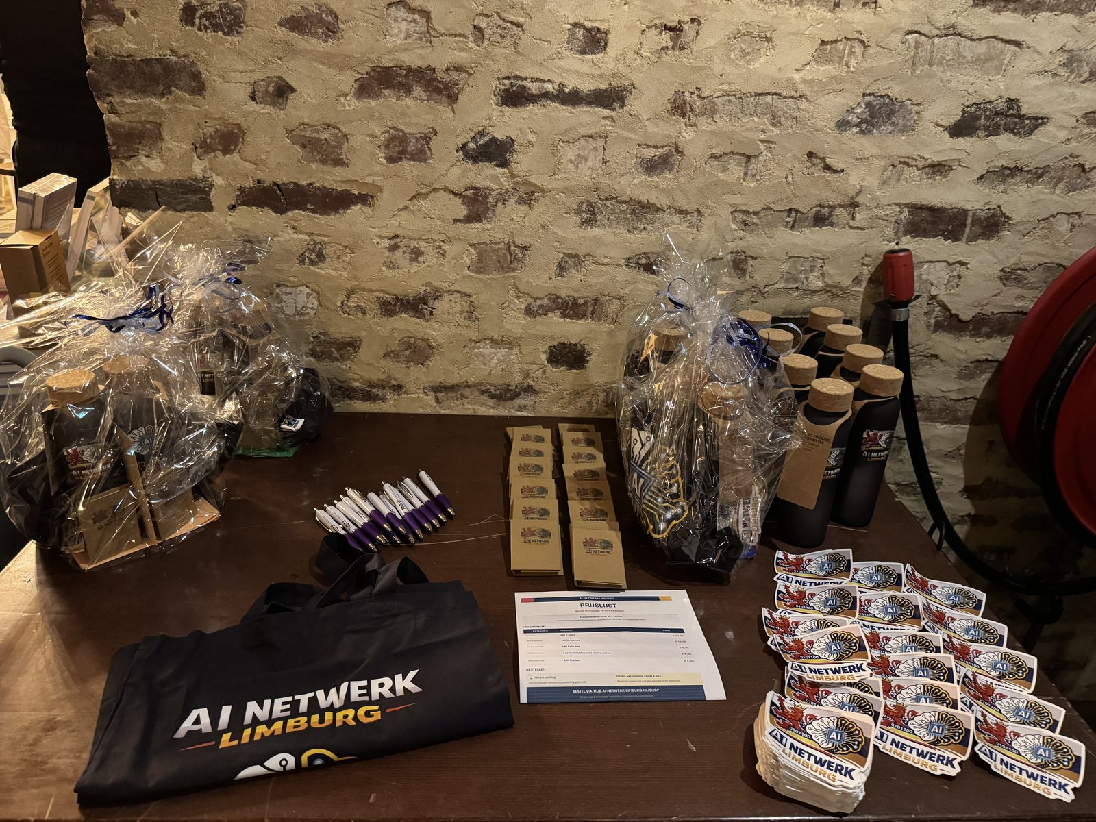 De merchandise van het netwerk